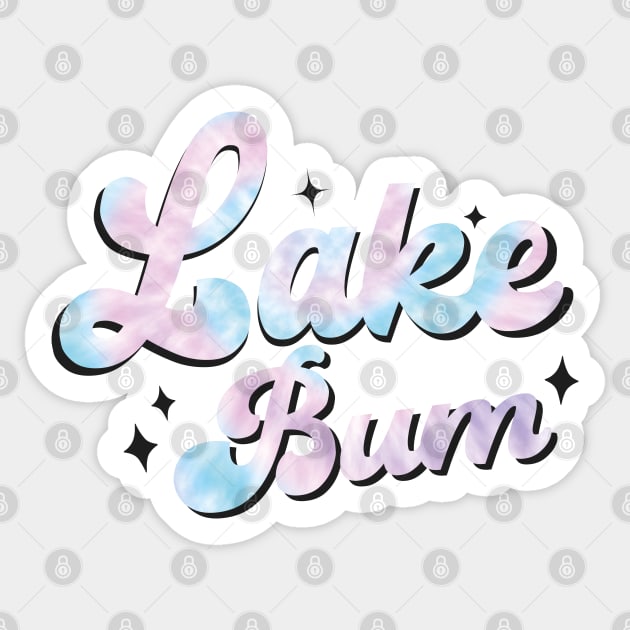 Lake Bum Summer Vacation Sticker by EvetStyles